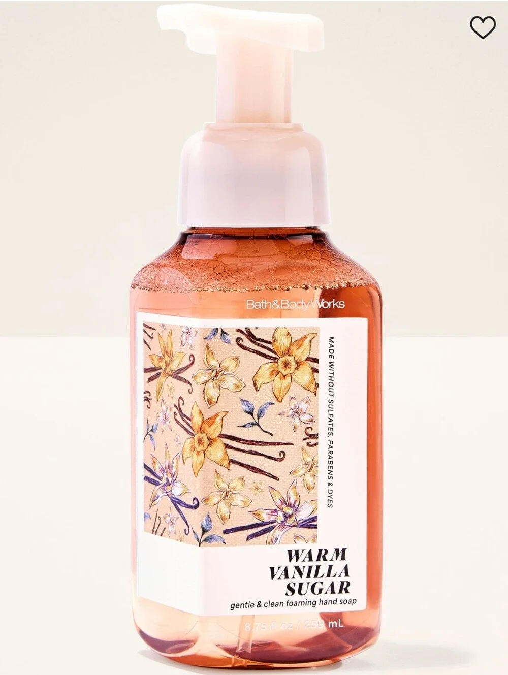 Bath & Body Works Warm Vanilla Sugar Foaming Hand Soap 8oz NEW